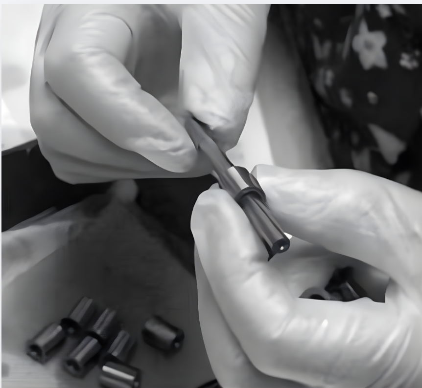 ANSI Type P press fit drill bushing — headless interference fit design — All American Bushing