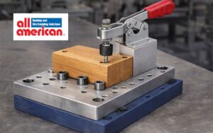 3-2-1 workpiece location principle diagram for jig and fixture design — locating pins and rest buttons — All American Bushing